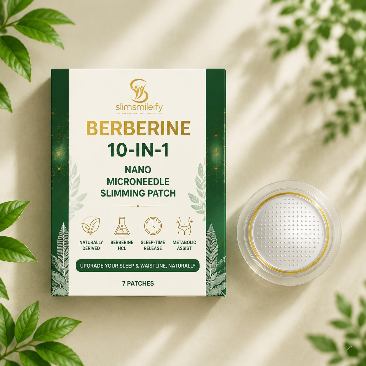 SlimSmileify™ Berberine 10-in-1 Nano Microneedle Slimming Patch