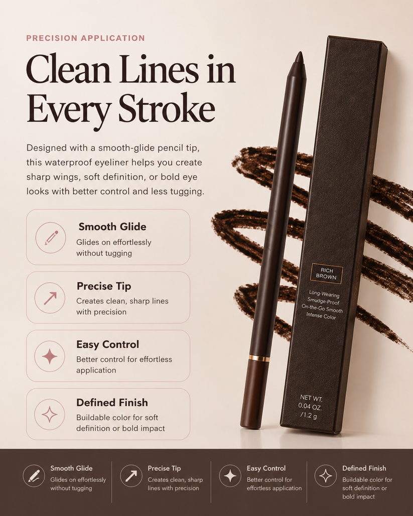 Precision Application eyeliner