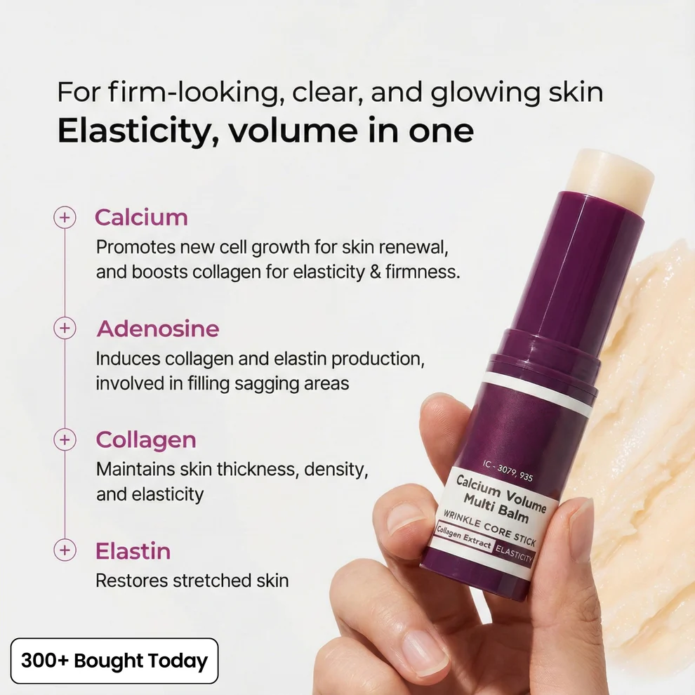 ⏰Last Day-Buy 1 Get 1 Free🔥 Calcium Multi Balm Eye Care Routine Korean Skin Care Anti-aging Cosmetics Collagen Eye Stick 9g